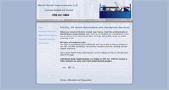 Desktop Screenshot of marshhomeimprovement.com